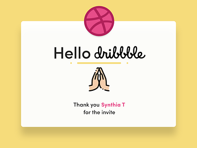 Hello Dribbble!