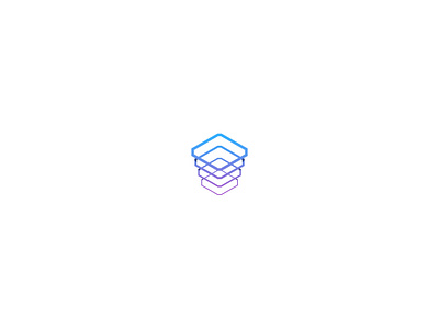 DigitalStack geometric lines logo stack