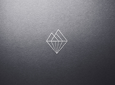 Mountain + Diamond abstract diamond geometric lines mountain