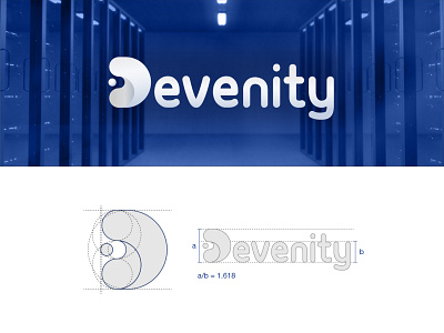 Wordmark grid of Devenity. art branding design dlogo geometric goldenratio inspiration inspirations logo logodesign logoexploration