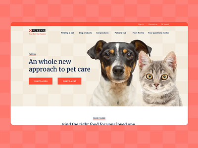 Purina UI concept in motion motion design ui design