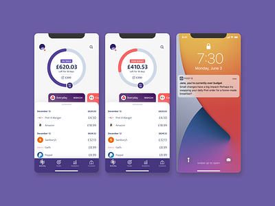 Money saving app concept app fintech ui ui design
