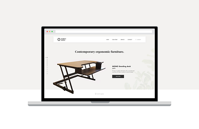 Furniture Store - Landing Page landing page sketch ui