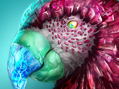Crystal Parrot art avian bird concept crystal digital magical myth ottbettina painting parrot photoshop