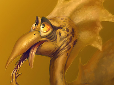 Dino Sketch brown cartoon cute dino dinosaur monster ottbettina photoshop reptile silly