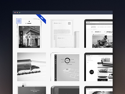 New Portfolio design flat interaction interactive jcdenier mobile mosaic portfolio responsive ui web website