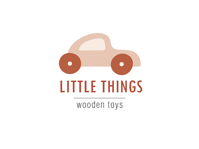 Bohemian kids logo for hand made wooden toys