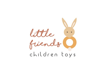 Bohemian logo for children toys app bohemian branding children hand drawn icon illustration kids logo minimal rabbit template toys vector