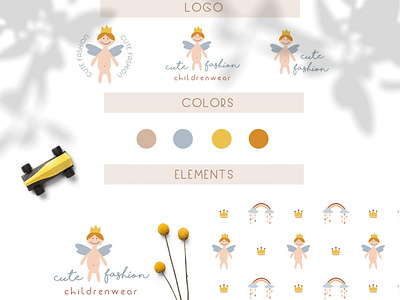 Bohemian logo and pattern for children