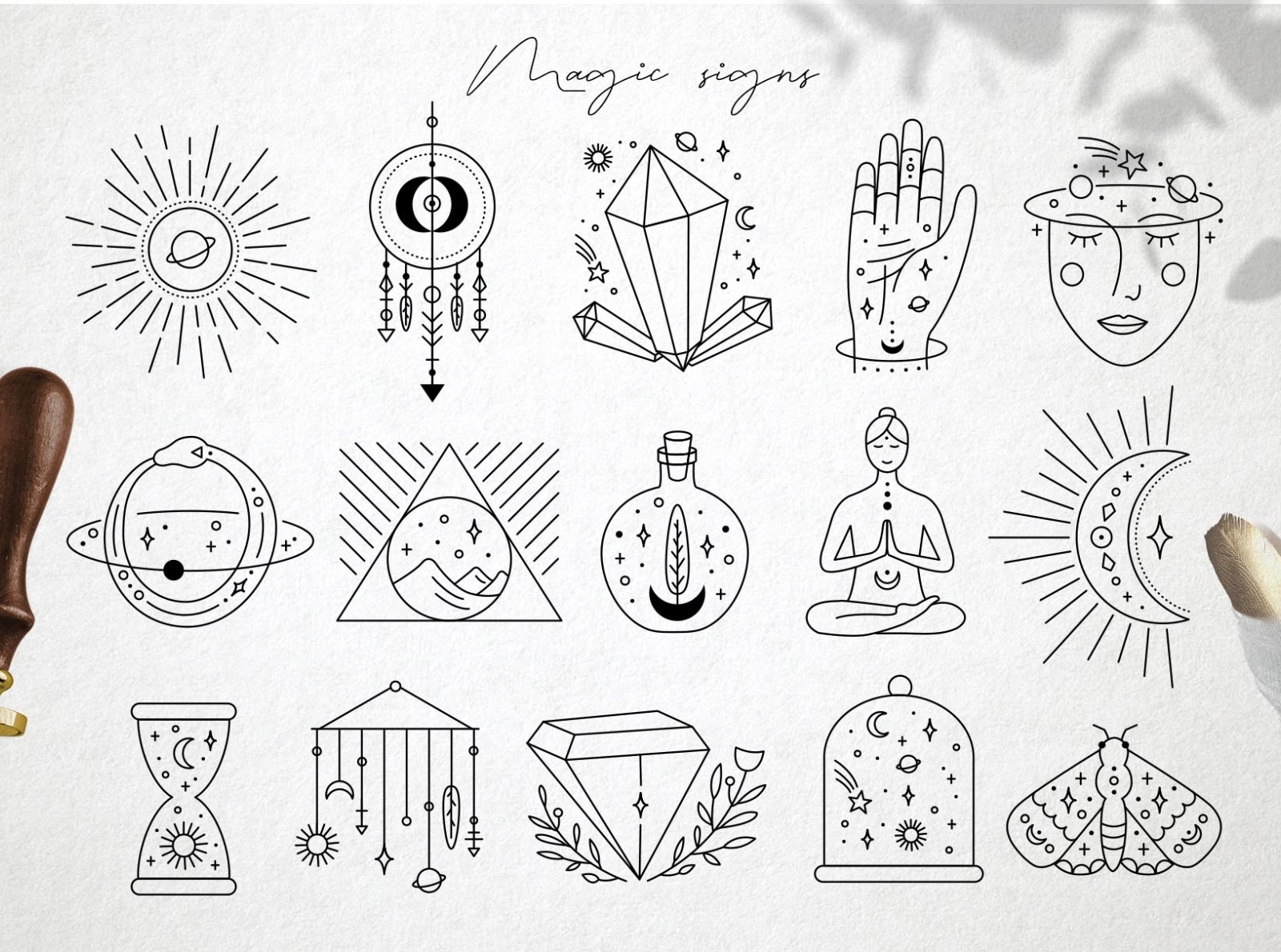 Magic signs by Yana Alisovna on Dribbble