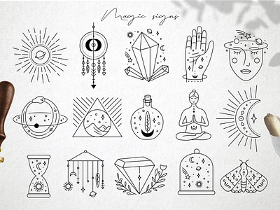 Magic signs by Yana Alisovna on Dribbble