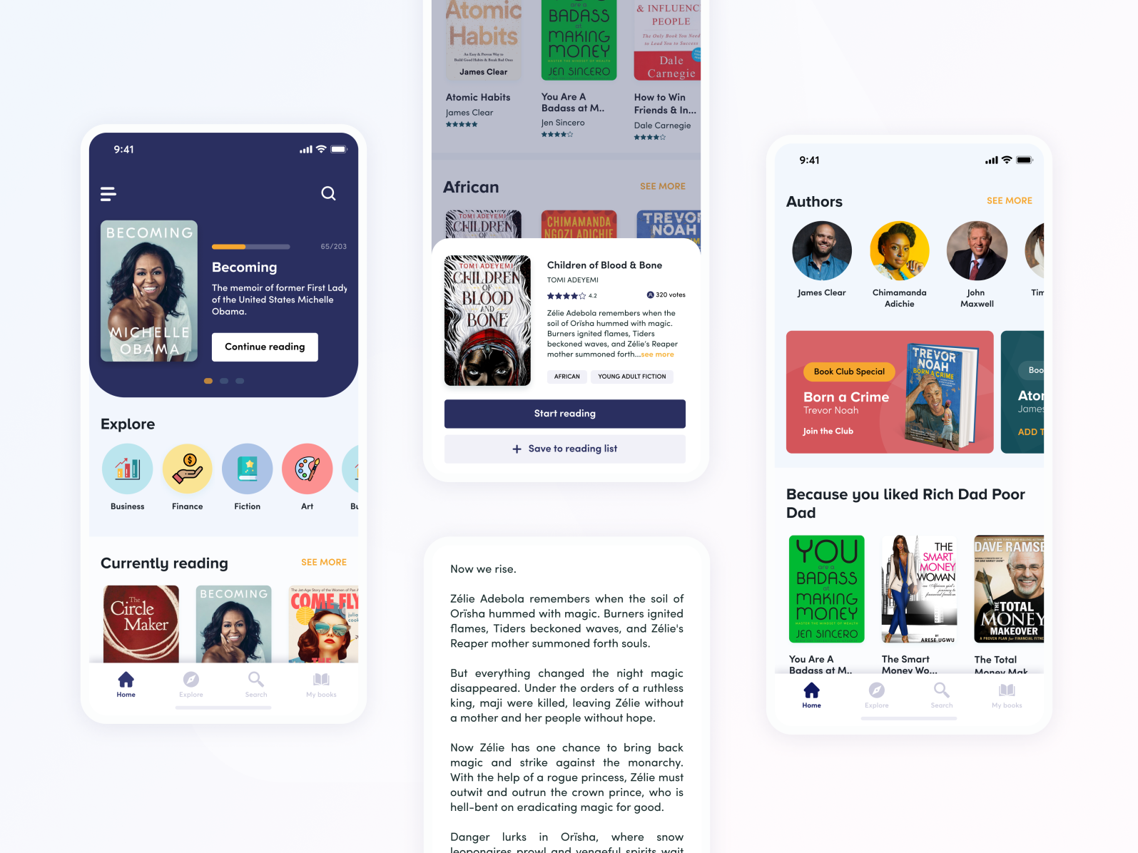 Ebook Mobile App by Debbie Adejumo on Dribbble