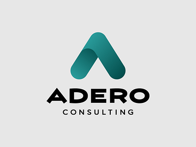 Adero Consulting logo consulting design gradient illustration logo logo design logotype type typography vector