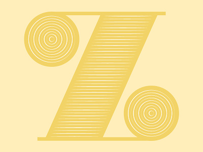 Z lettering type typography vector