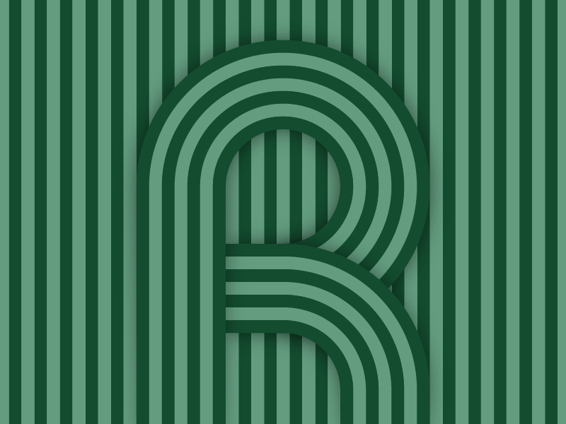 R – #36daysoftype design minimal type vector lettering typography