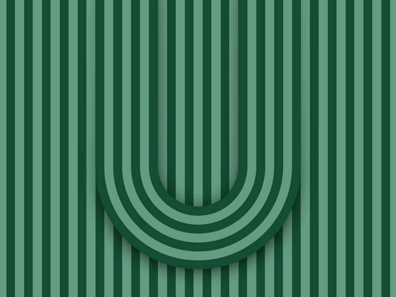 U – #36daysoftype design minimal type vector lettering typography