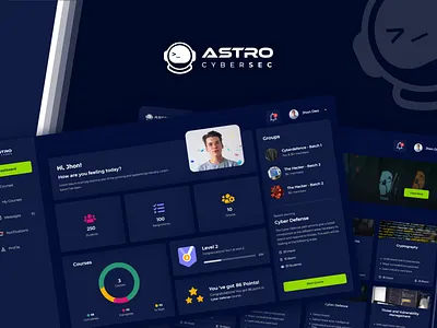 AstroCyberSec branding codejunkie dashboard design hacking hero slider ui ui design webdesign website