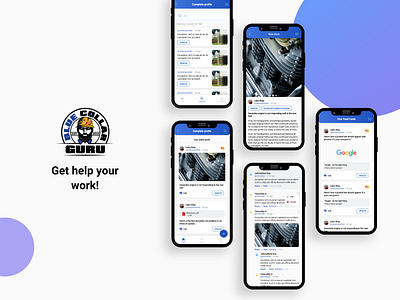 Blue Collar Guru appdesign appui codejunkie design mobile ui ui design