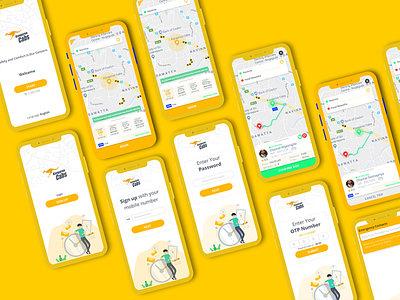 Taxi Booking App adobe xd adobe xd mobile app design ux branding design taxi taxibooking app uiux ux