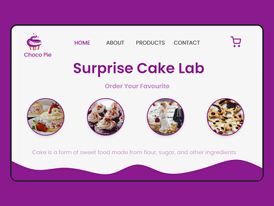 Cake Order- Website  Landing page design