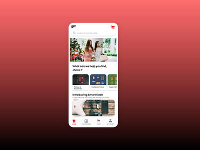 Smart Kade - Sample Online shopping Mobile App Home Page Design