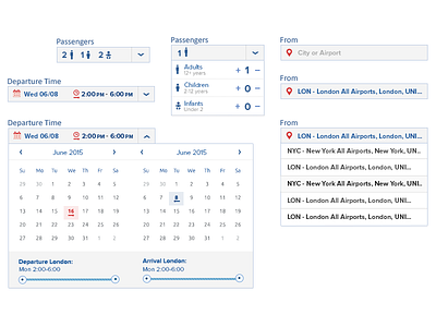 Inputs form input travel