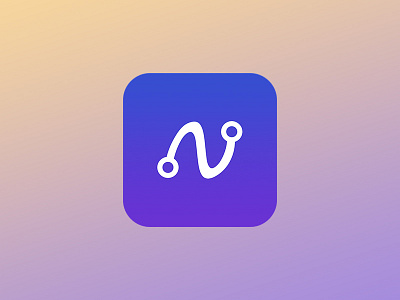 Networker iPhone app icon app blue flat icon ios7 iphone mobile simple summer