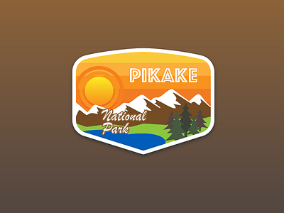 Daily Logo Challenge #20 - National Park Badge badge logo national park vector