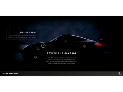 Porsche - Revive The Classic 3d car classic porsche render silhouette sport web design