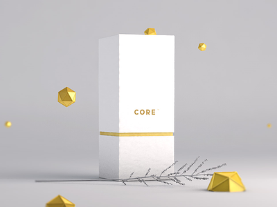 Core's Brand 3D render branding minimalist