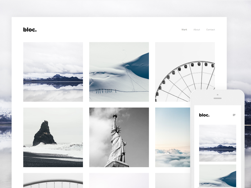 bloc photography free wordpress theme by andreu pifarre on free wp photography themes