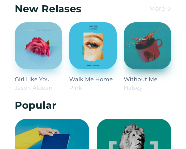 Music App Design by OSHINO for Top Pick Studio on Dribbble