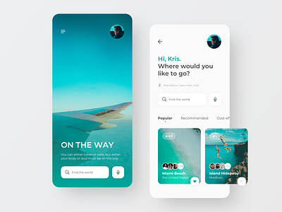 Travel App Conceptual Design Part 1 app app design concept design flat ios journey mobile app mobile design mobile ui travel trip ui ux