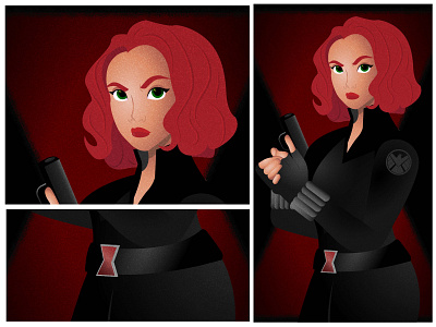 Black Widow avengers black widow illustration marvel vector