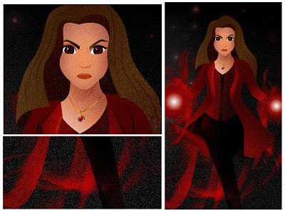 Scarlet Witch avengers illustration marvel scarletwitch vector