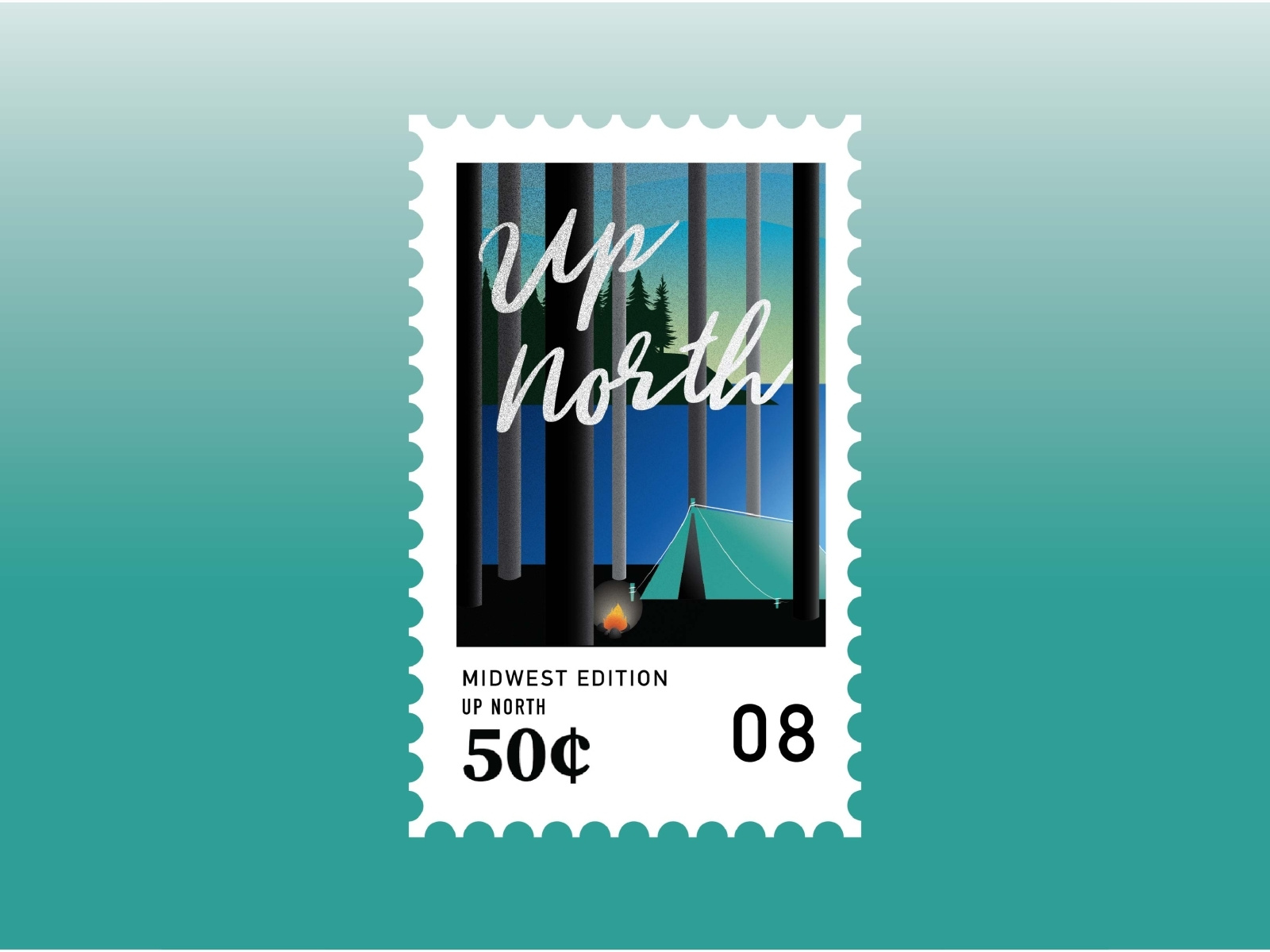 Midwest Stamps Up North by Shania Sinna on Dribbble