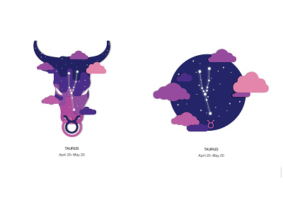 Zodiac Taurus design illustration space taurus vector zodiac