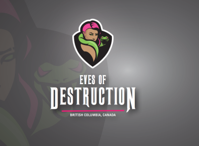 Eves of Destruction Roller Derby branding branding and identity design illustration logo roller derby vector