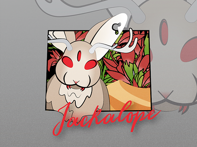 North American Creatures: Jackalope design illustration jackalope myth northamerica rabbit vector wyoming