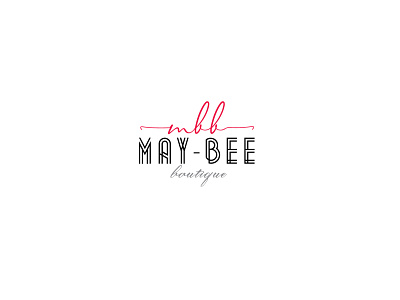 MAY BEE Boutique logo design