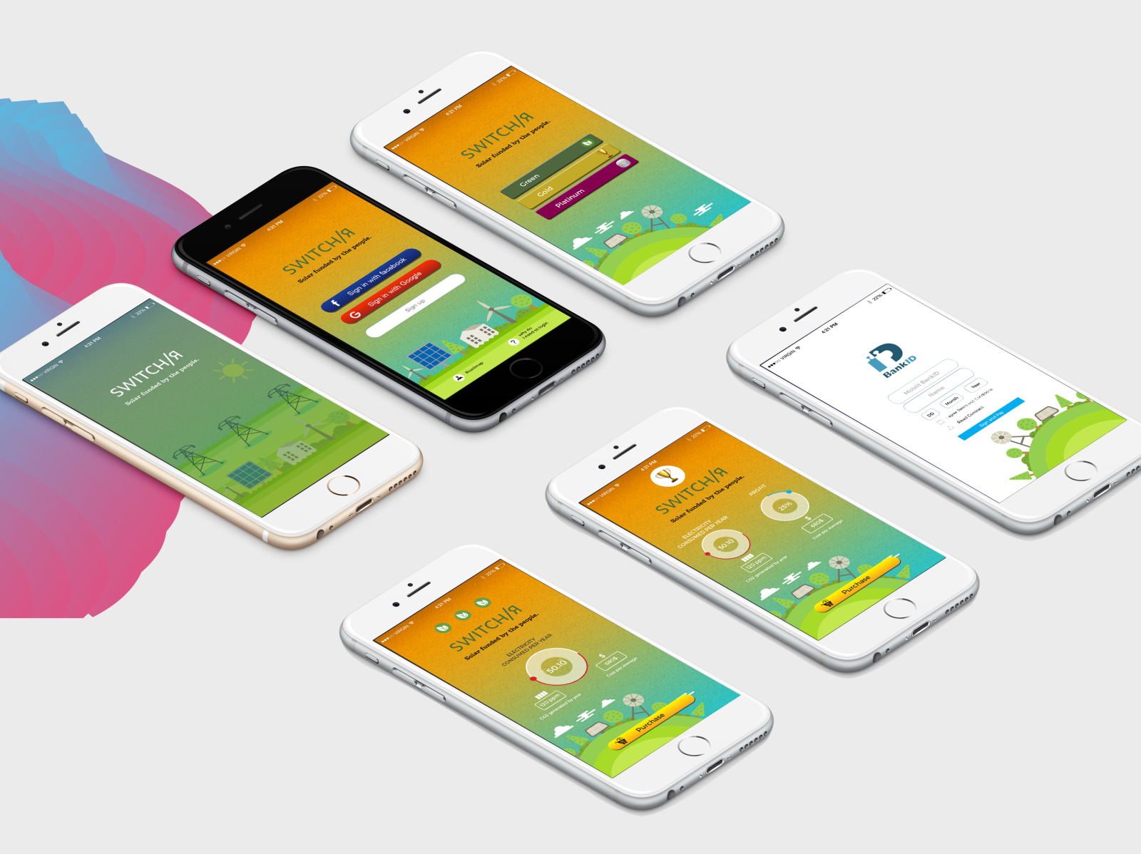 Design 4 screen ui/ux for mobile app and website by syedali on Dribbble