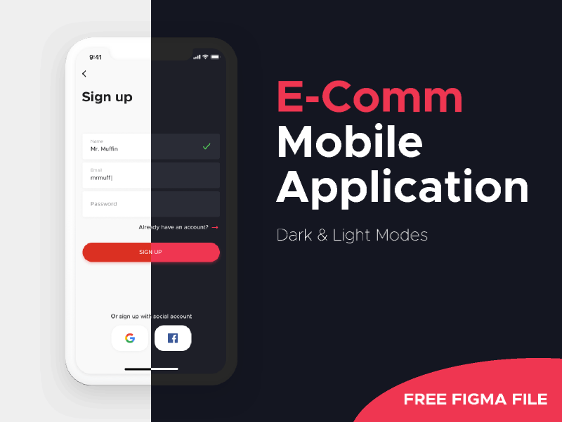 FREE | E-Comm Mobile Application by Rimma Kovalevich for Fively Co on ...