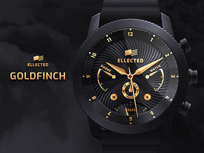 Ellected – Goldfinch android clock facer watch watchface wear wearable