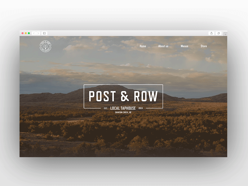 Post & Row. Parallax scrolling animation parallax principle sketch ui