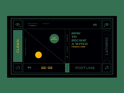 Witchcraft design esoteric ui ux web website witchcraft witchy
