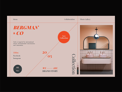 Bergman & Co design fashion minimal photography style ui ux web webdesign website