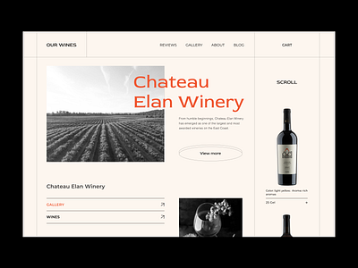 Layout brand branding color design photography style ui ux web webdesign website wine winery