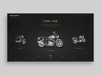 Royal Enfield webdesign motorbike uxdesign