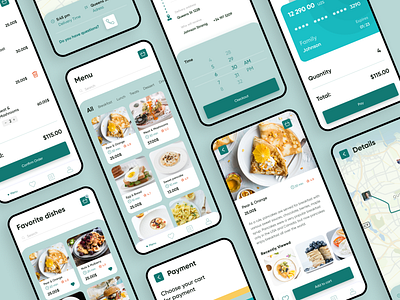 Restaurant Menu Mobile Application app design cook cookapp cookie cooking cooking app delivery design menu restourant ui uiux uxdesign webdesign