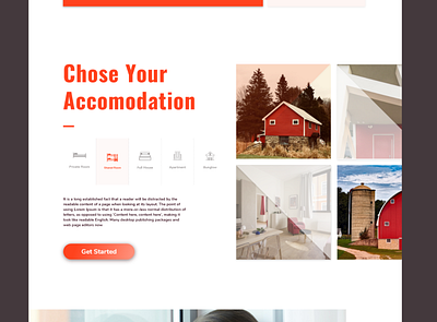 Find a place for yourself accomodation bold design eclectic place travel ui user experience visual design